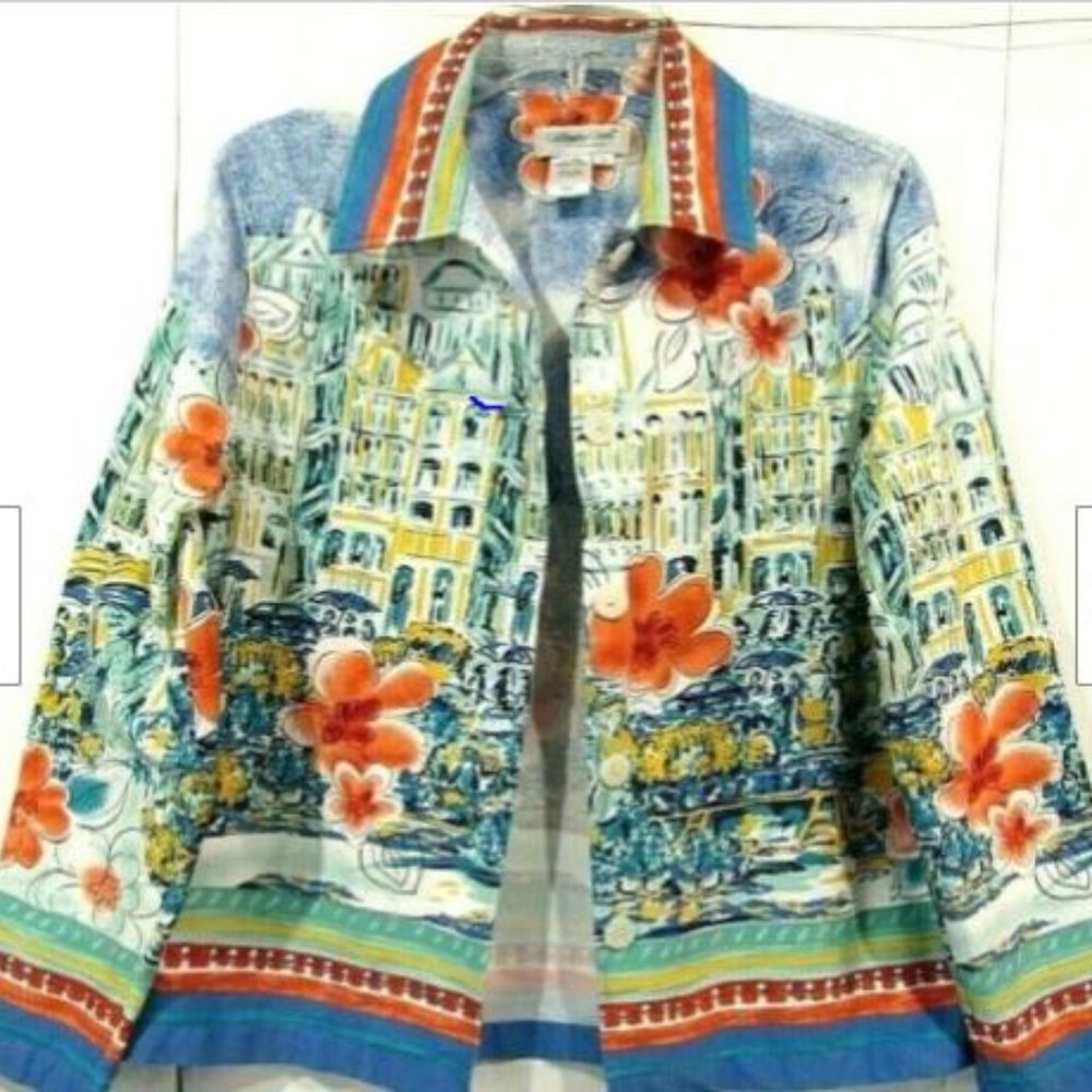 Women's S Button Down Shirt or Lightweight Jacket